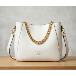 JADDA %100 El Yapımı Abiye Klasik Gerçek Deri Omuz Çantası