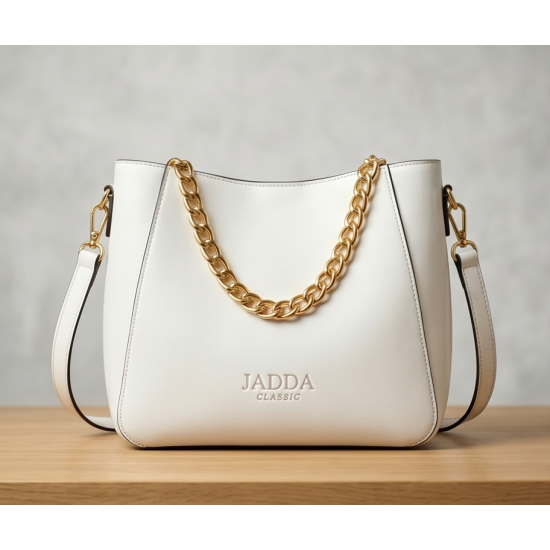 JADDA %100 El Yapımı Abiye Klasik Gerçek Deri Omuz Çantası