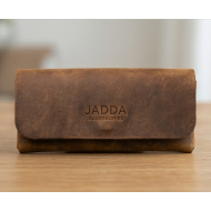 JADDA %100 El Yapımı Gözlük Kabı Gerçek Deri