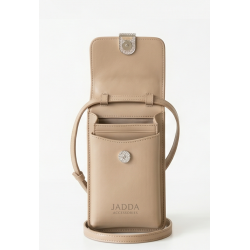 JADDA %100 El Yapımı Telefon Çantası Gerçek Deri