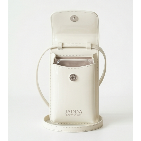 JADDA %100 El Yapımı Telefon Çantası Gerçek Deri